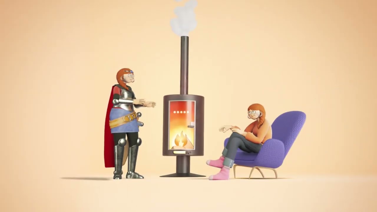Miniature de la vidéo youtube de l'ademe sur Conseil pour Bien se chauffer au bois : Allumer le feu par le haut !